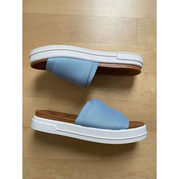 ZODIAC Women's Blue "Jolie" Slide Sandals Sz 10 Platform - Picture 3 of 6